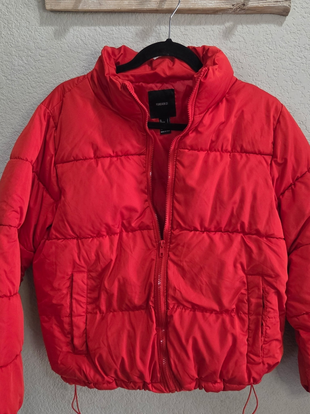 Forever 21 Men’s Red Puffer Jacket